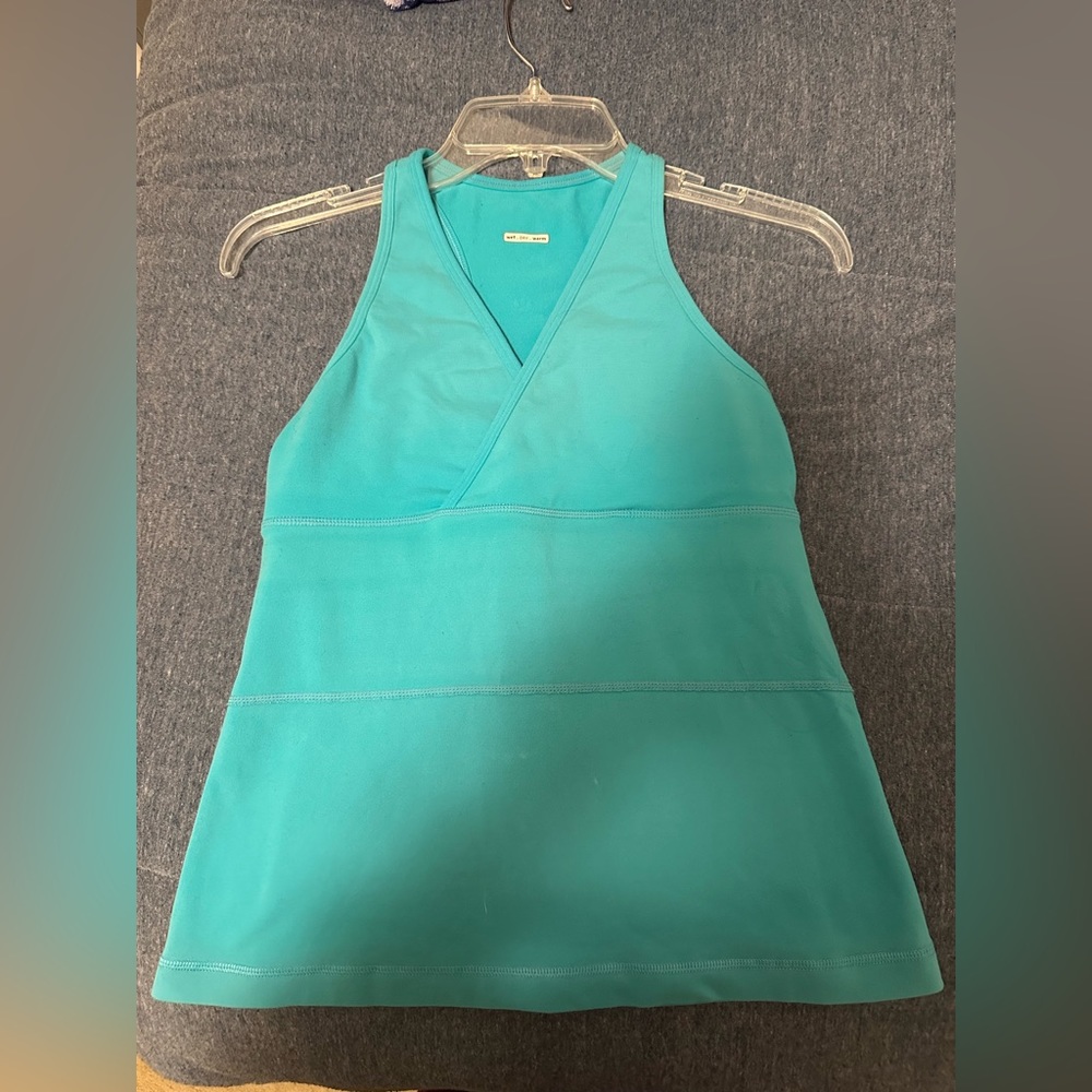 Blue Lululemon Wet Dry Warm top
